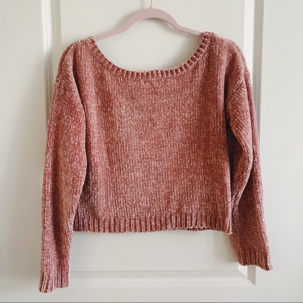Missguided Pink Chenille Sweater - Picture 3 of 5